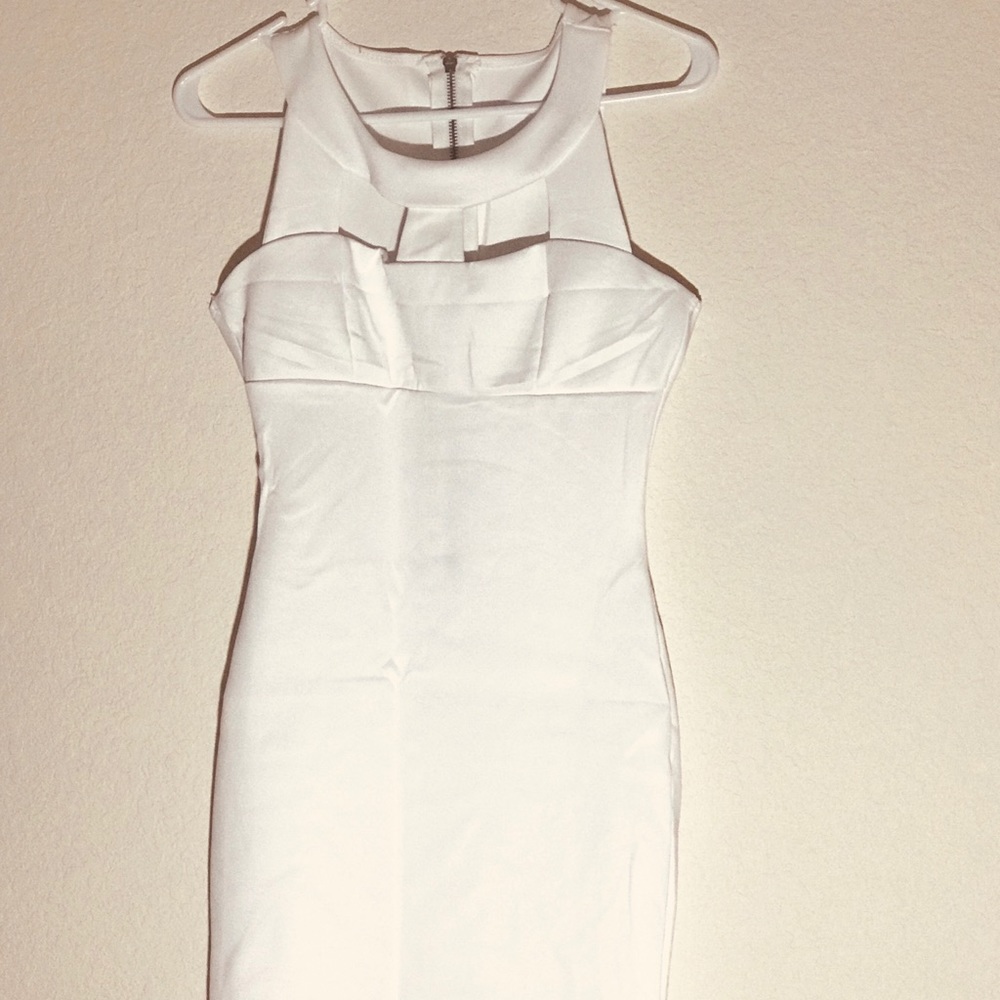 White sexy mini dress